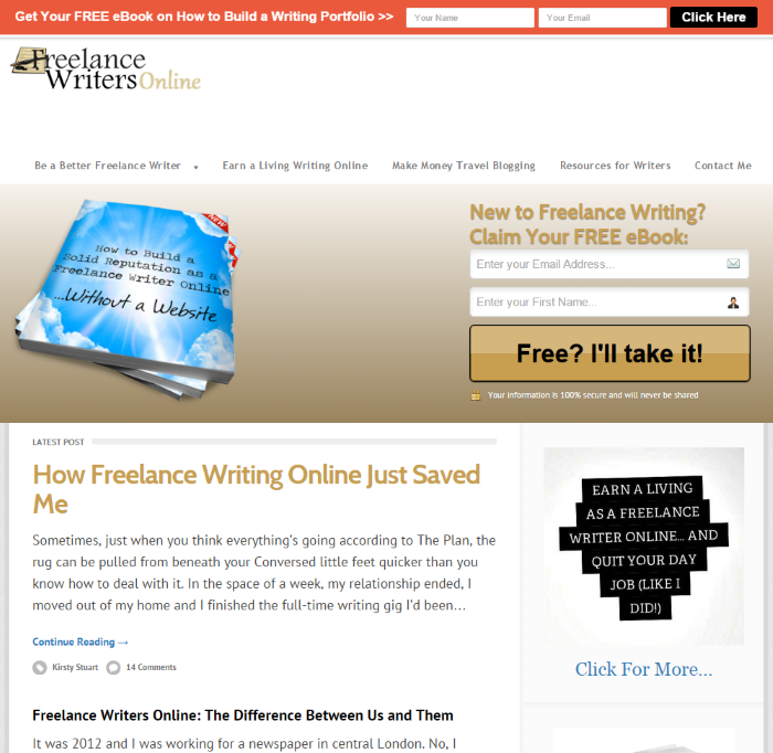 Top freelance writing sites top20sites.com